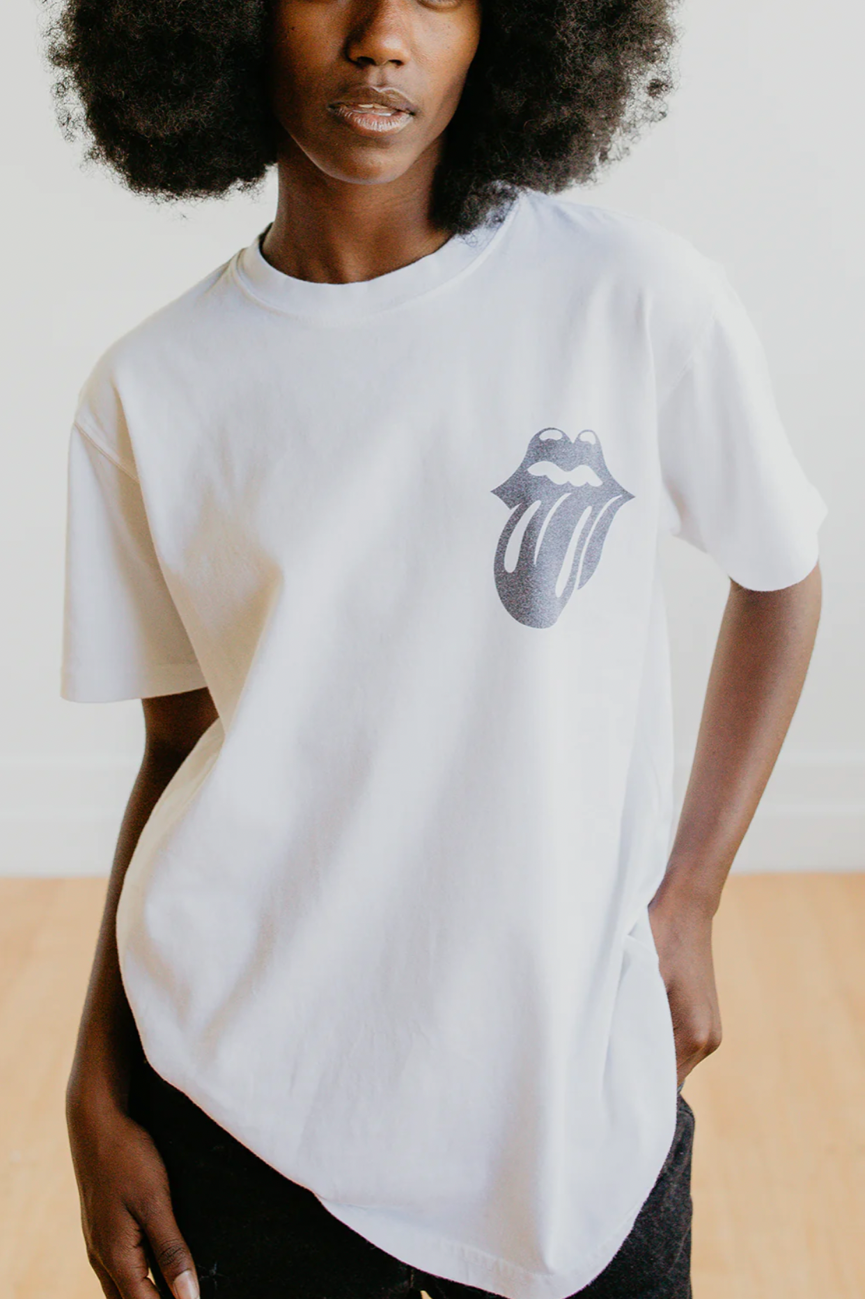 Rolling Stones Madison Square Garden 72 Tee- White