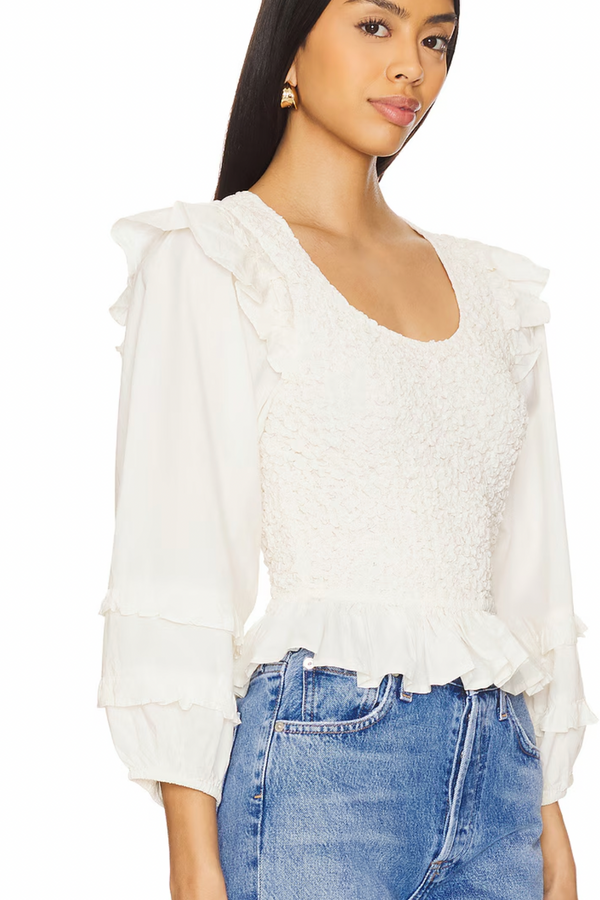 Veronika Blouse- Ivory
