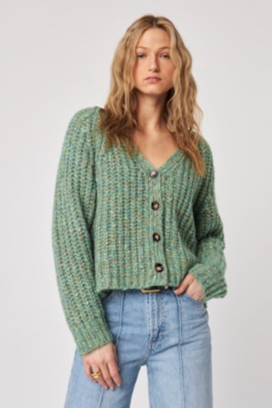 Hawkins Cardigan—Sage Embers