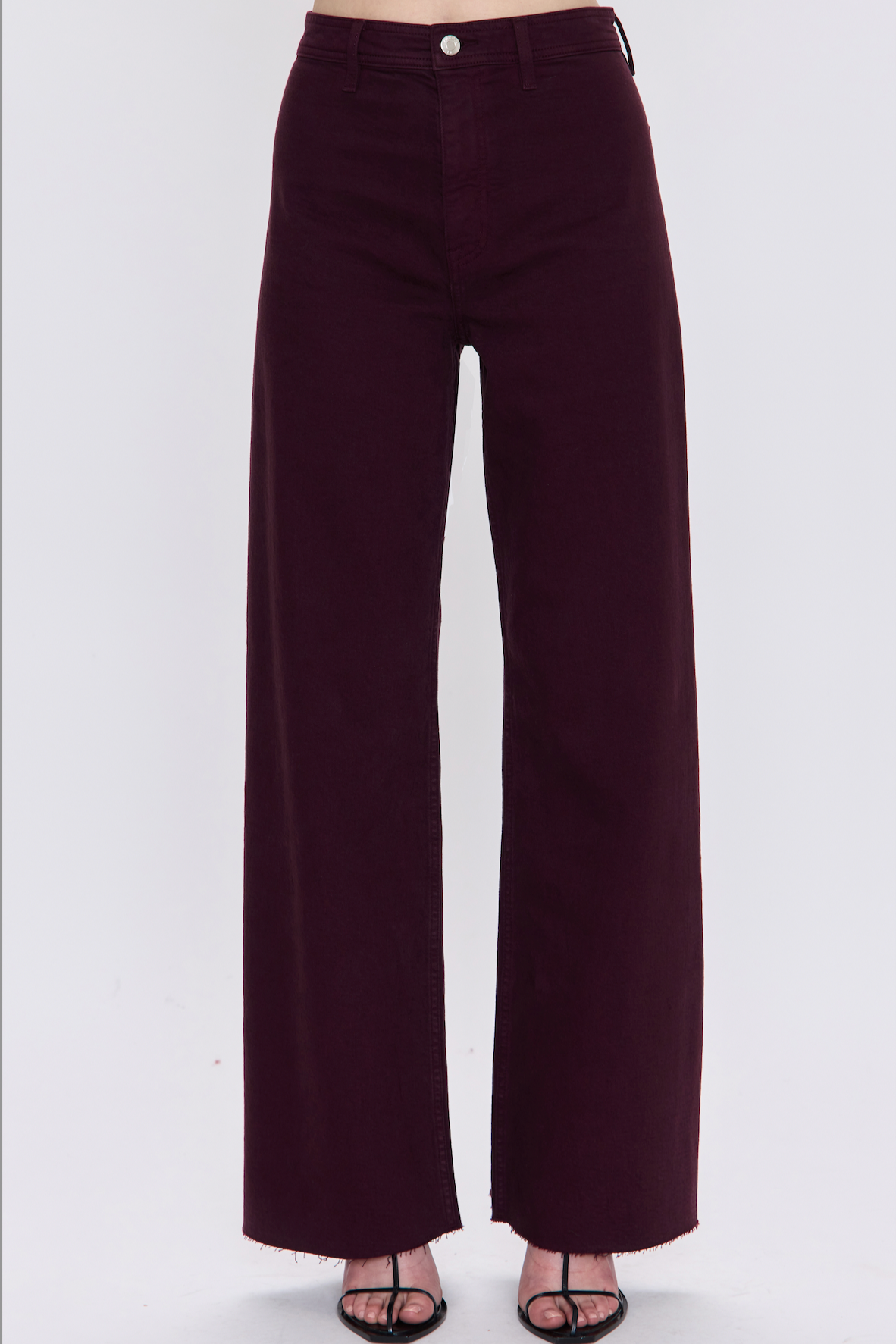 Penny High Rise Wide Leg Jean- Claret