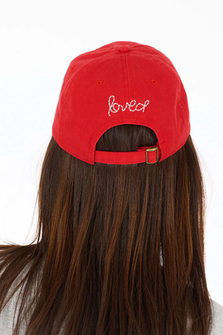 KR Imperfect Heart Hat- Cherri Red