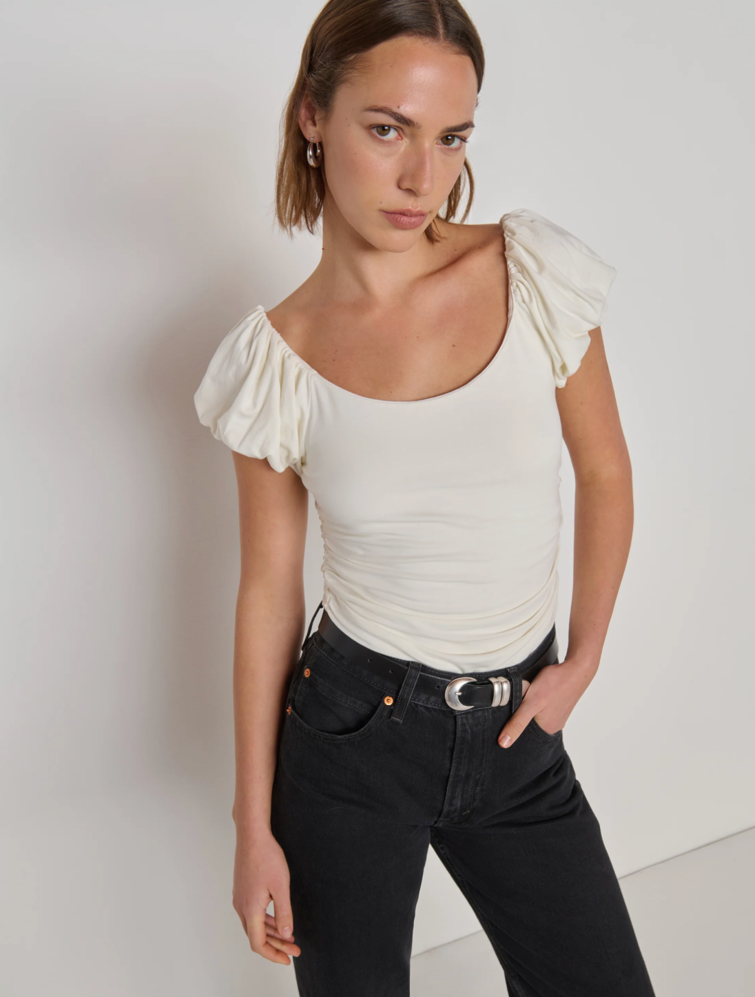 The Angelica Top- Porcelain