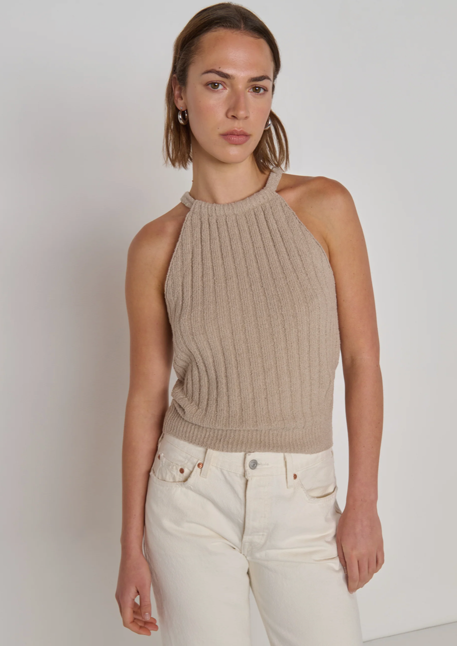 Auburn Sweater Top- Feather
