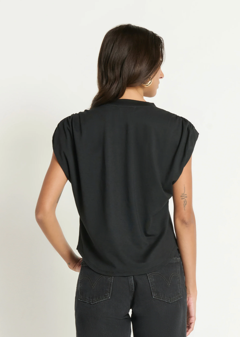 Frankie Muscle Tee- Jet Black