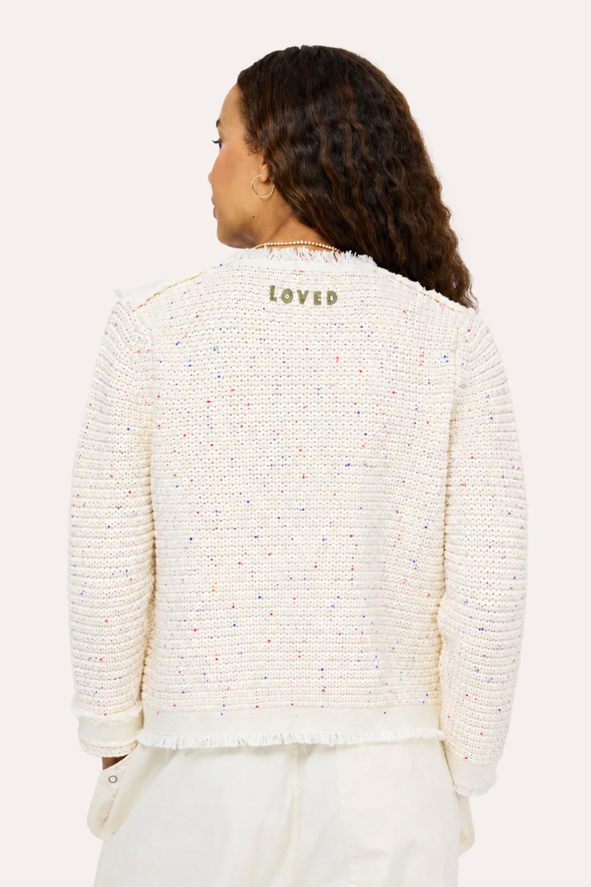Fringe Beau-Lero Cardigan- Natural