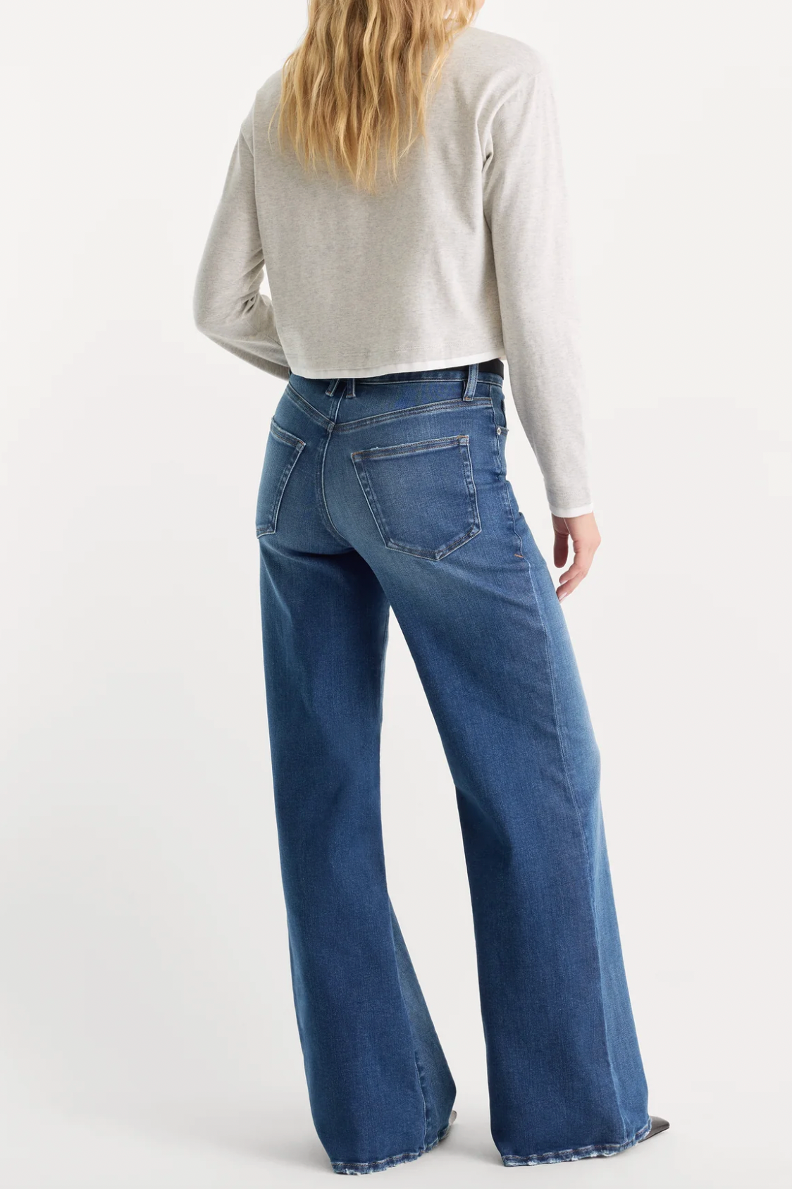 Soft Tech Good Petite Palazzo Jeans- Ridicule