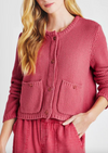 Andrea Cropped Cardigan- Rossa
