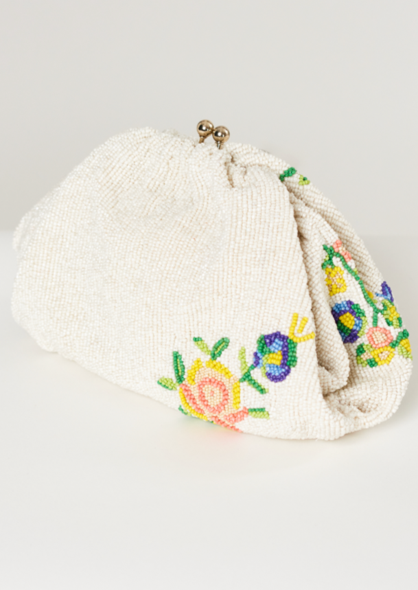 Birdie Beaded Clutch
