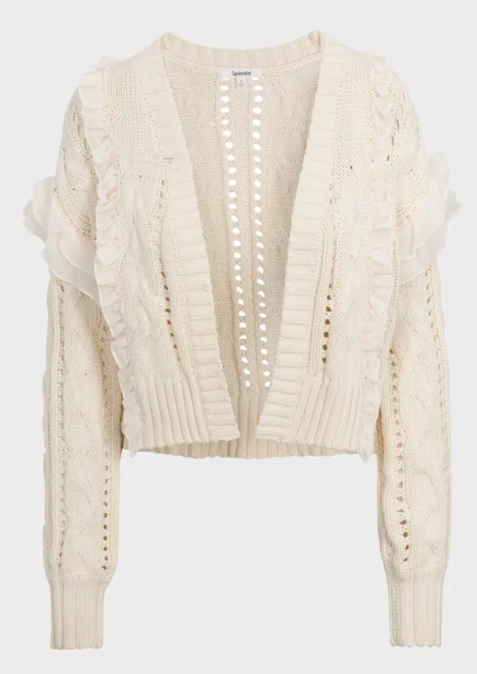 Dolly Cardigan- Natural **FINAL SALE**