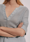 Callie Knit Top- Mirage Grey