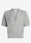 Callie Knit Top- Mirage Grey