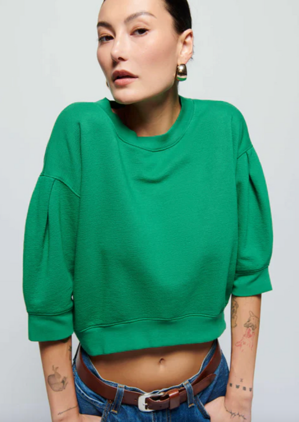 Tate Crewneck Sweatshirt- Verdant Green