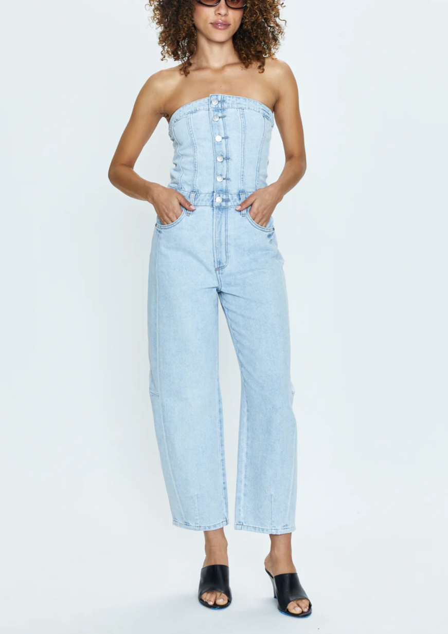 Daphne Denim Jumpsuit- Impressionist