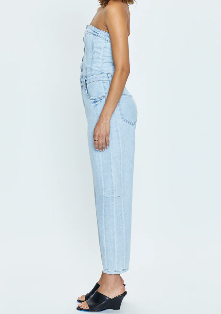 Daphne Denim Jumpsuit- Impressionist