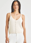 Poppy Sweater Tank- White Sand