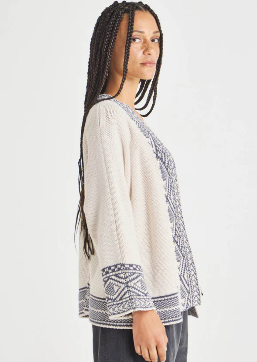 Kenny Open Cardigan- White Sand