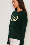 Ciao Crewneck Sweater- Everglade