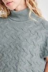 Liliana Turtleneck Sweater- Dusty Teal