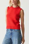 Estelle Sweater Vest- Cherry Red