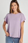 Tyra Short Sleeve Tee- Lavender