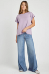 Tyra Short Sleeve Tee- Lavender