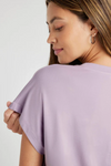 Tyra Short Sleeve Tee- Lavender