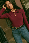 Coco Keyhole Top- Bordeaux