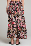 Delvine Maxi Skirt—Midnight Floral Fusion