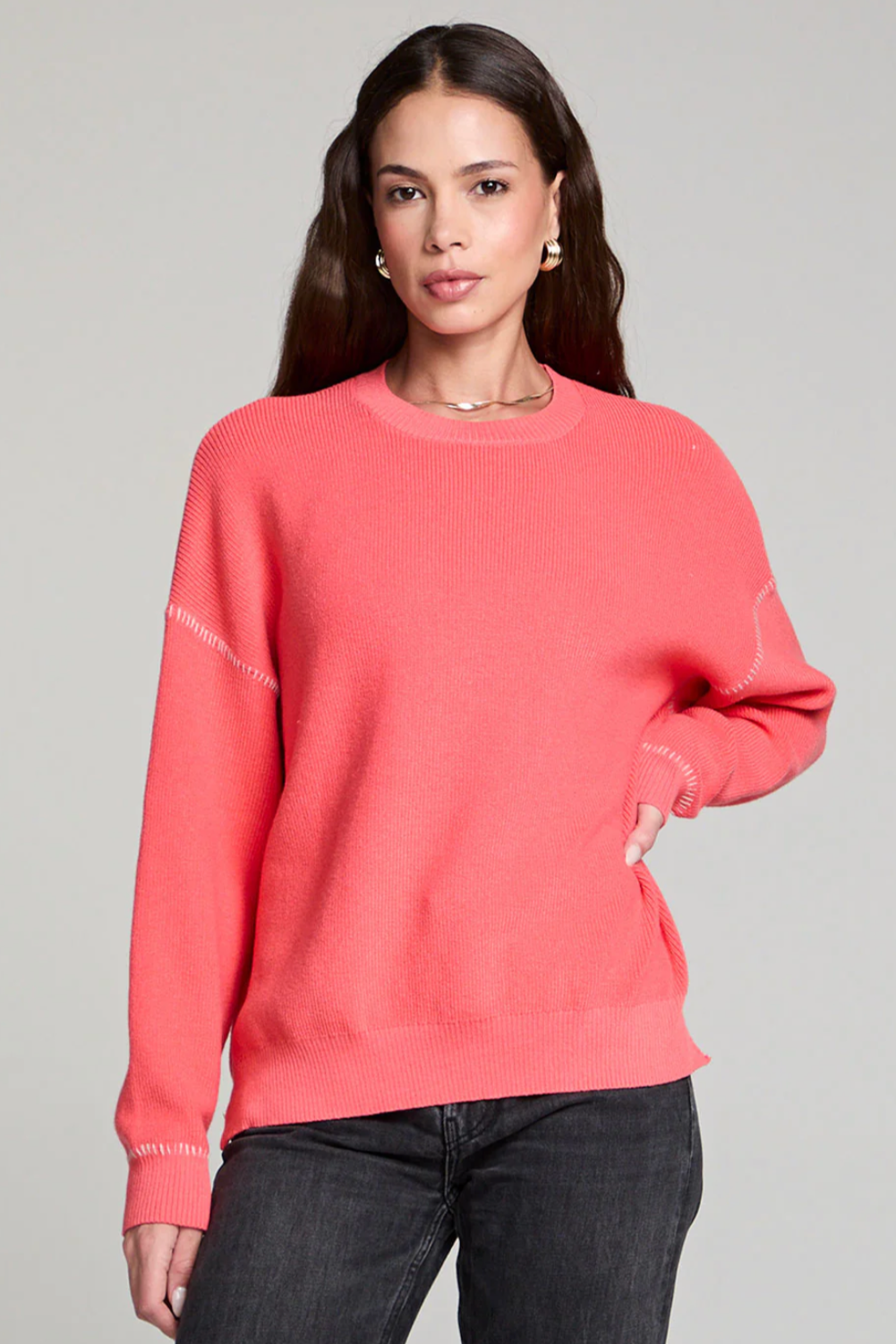 Izabela Sweater—Crimson