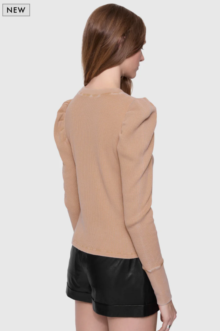 Astrid Puff Sleeve Top- Oat