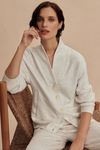 Celeste Button Through Sweatshirt Cardigan- Ivory Marl