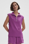 Magnolia Half Zip Tank 2.0- Striking Purple