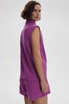 Magnolia Half Zip Tank 2.0- Striking Purple