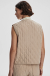 Karla Quilted Gilet- Light Taupe