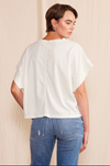 "Honky Cowgirl" Crew Neck T-Shirt- White