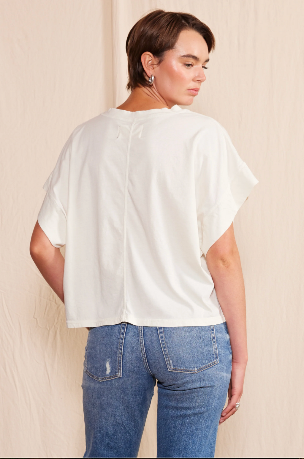 "Honky Cowgirl" Crew Neck T-Shirt- White