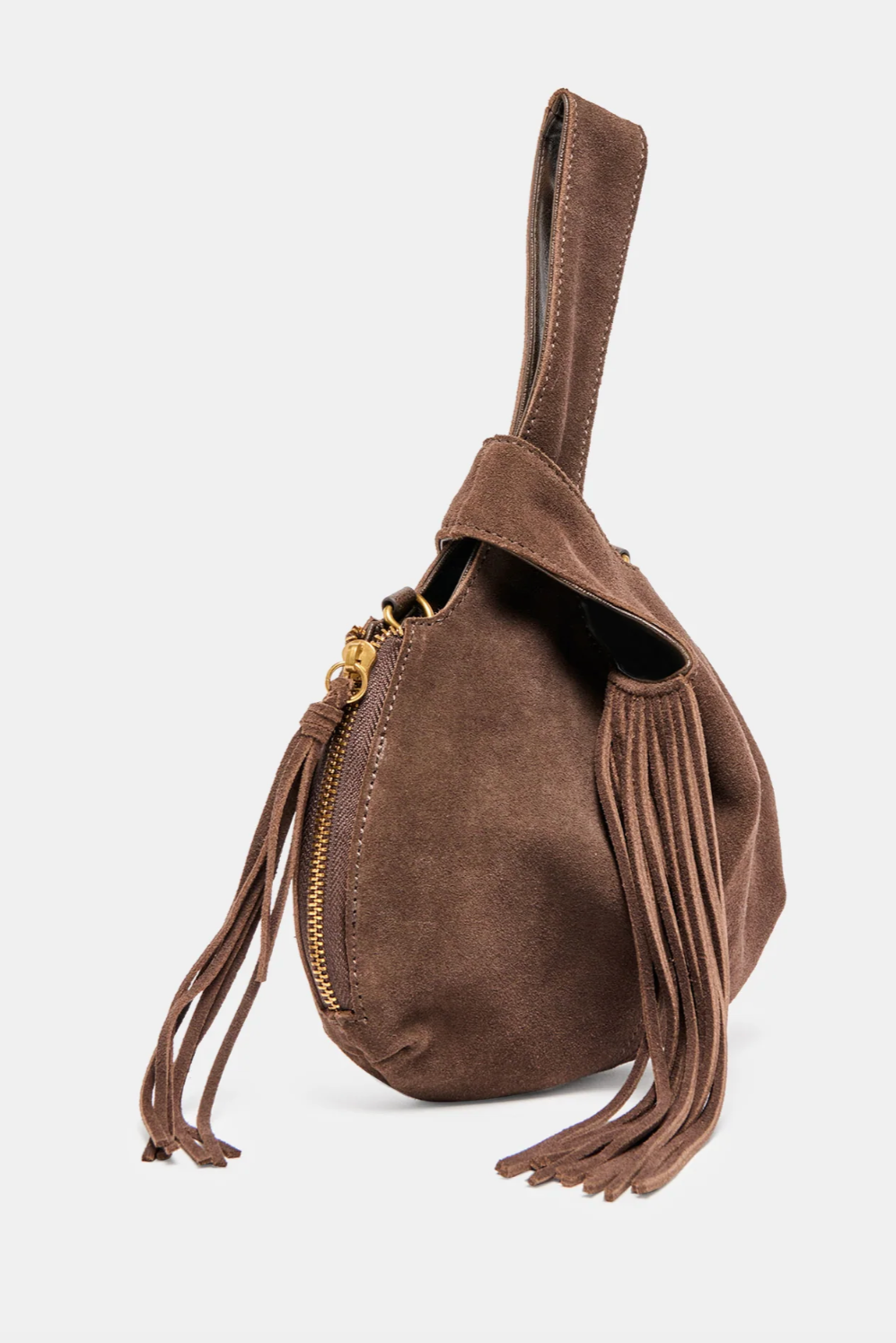 Zury Suede Handbag- Espresso