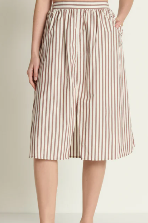 Tatiana Skirt- Sable Stripe
