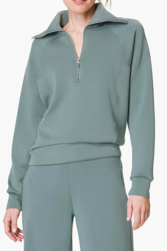 Air Essentials Half Zip- Fennel