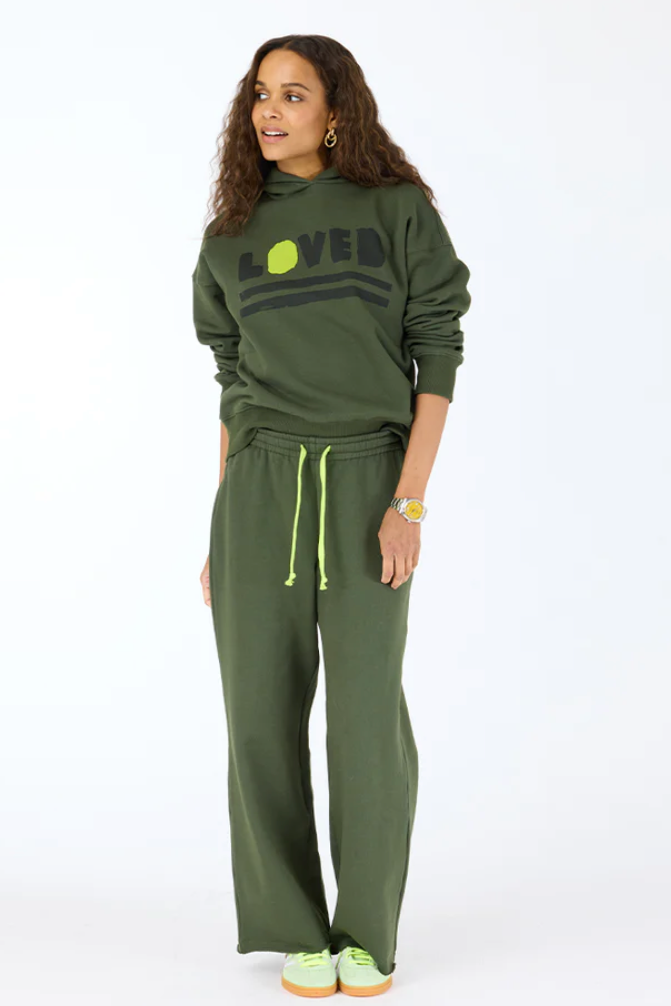 Weekend Barb Sweatpant- Pine Green