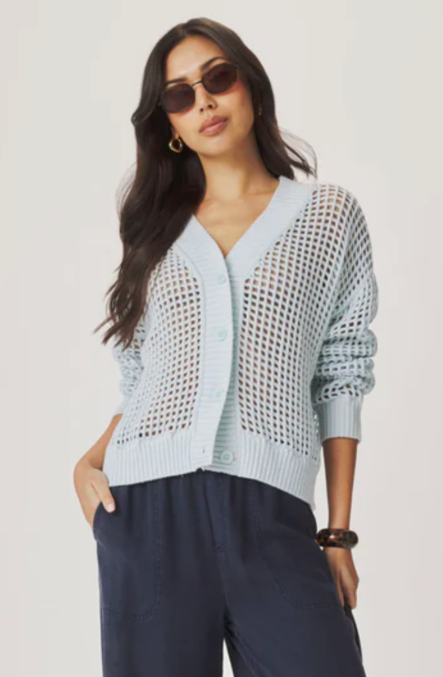 Camellia Open Knit Cardigan- Country Air