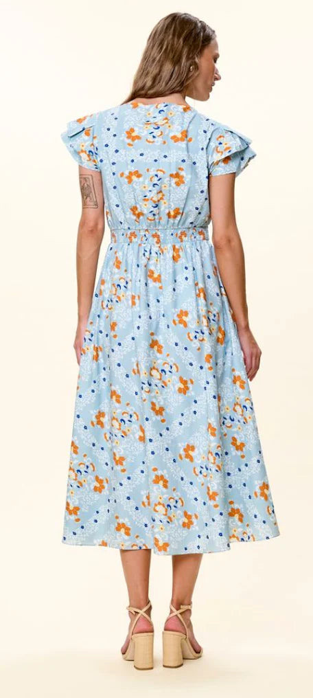 Sveva Midi Dress- Vespara Print
