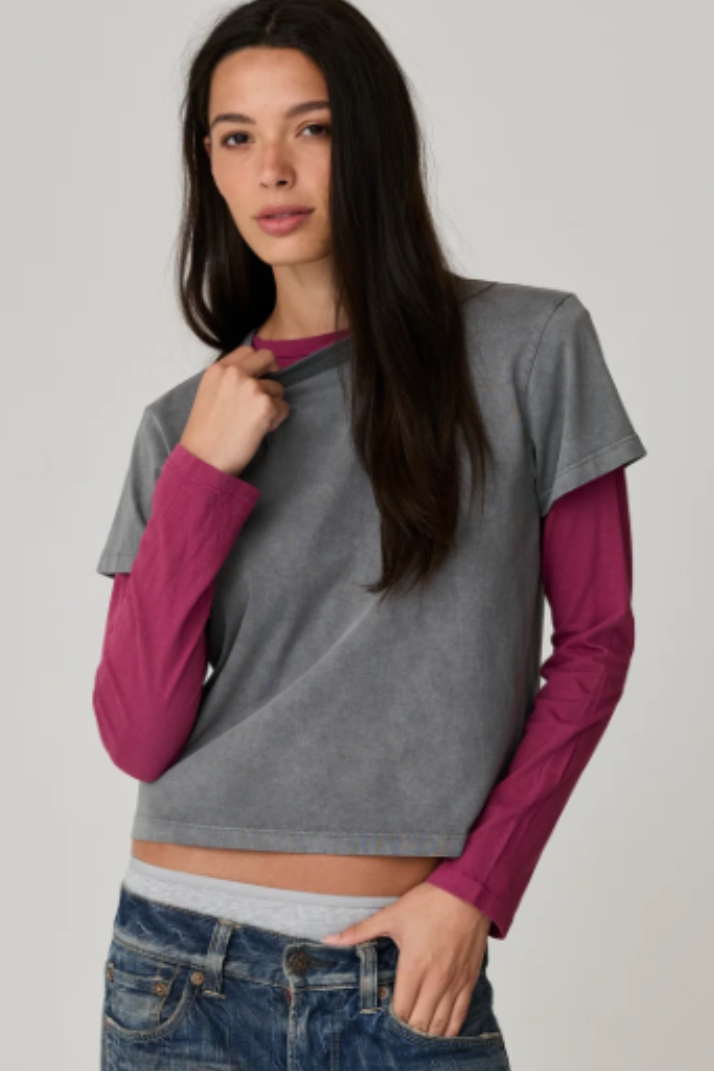 Marielle Classic Tee in Vintage Black
