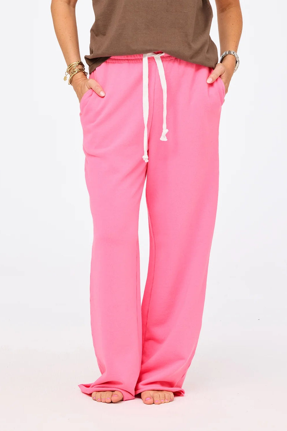 Weekend Barb Sweatpant- Palm Pink