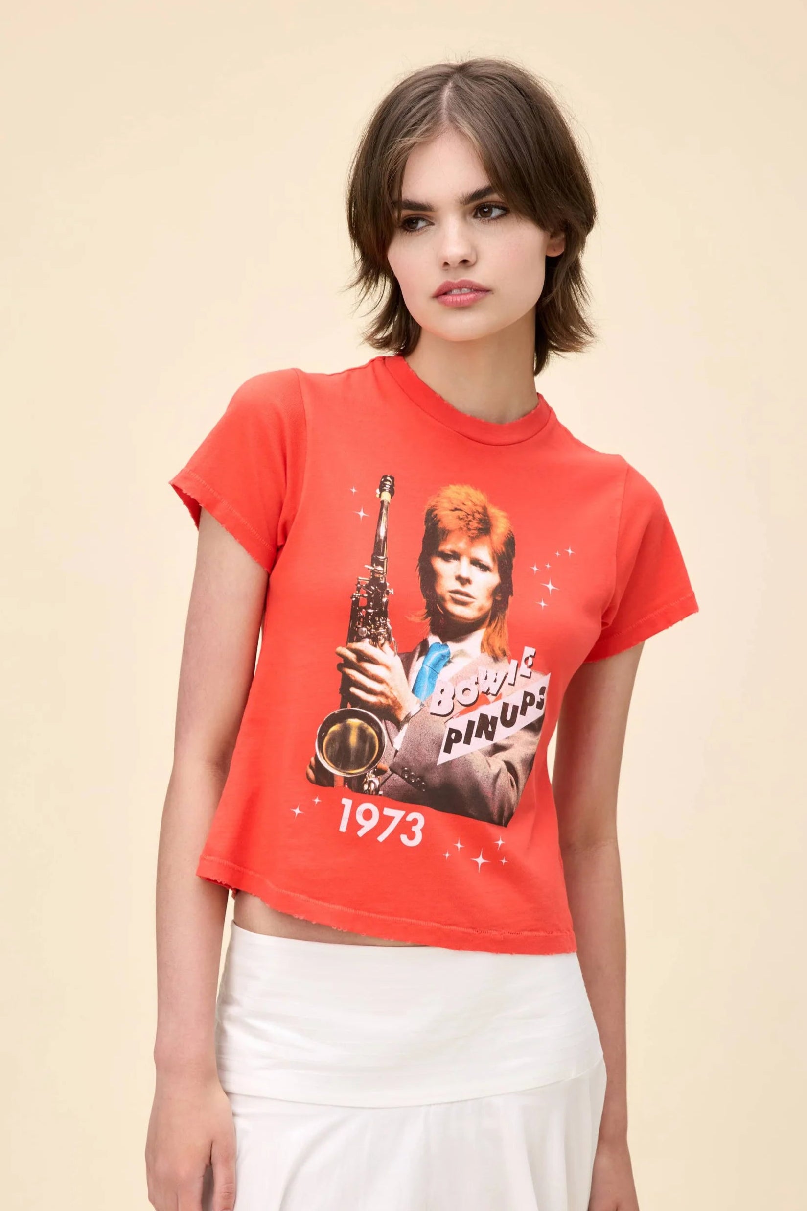 David Bowie 1973 PinUps Vintage Tee- Radiant Watermelon **Final Sale**