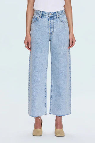 Tate Crop High Rise Bowed Wide Leg- Modena