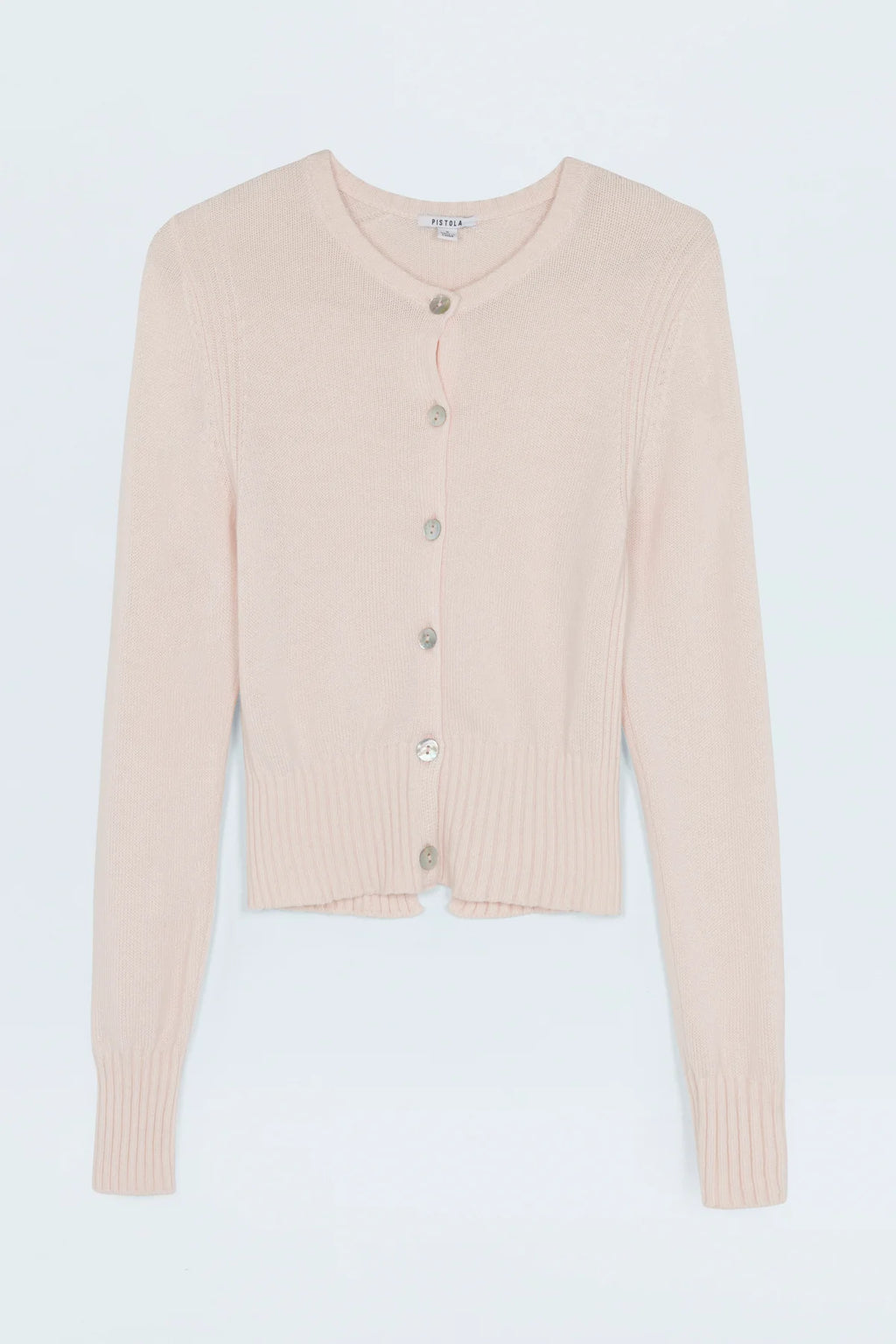 Taye Shrunken Cardigan- Barely Pink