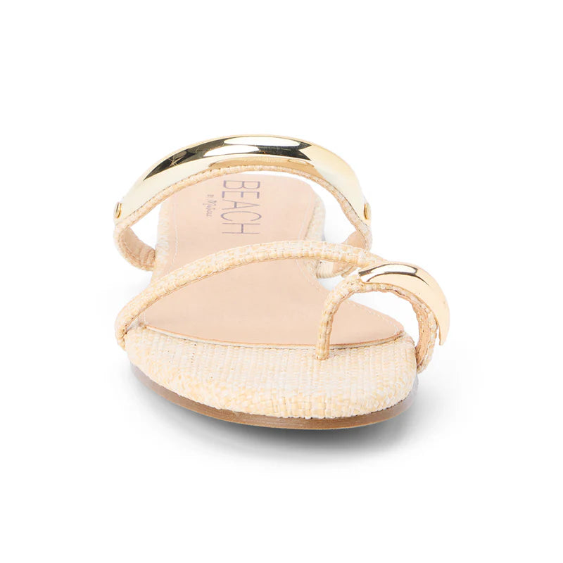 Vacay Flat Sandal- Natural