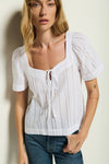 Vanity Sweatheart Top—White