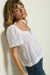Vanity Sweatheart Top—White